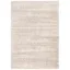 Ivory Beige Plush Shag 4' x 6' Hand-Knotted Synthetic Rug