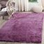 Purple Plush Shag Synthetic Area Rug, 6'7" x 9'2"