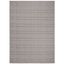 Gray Flat Woven Synthetic Indoor/Outdoor Rug 3' x 5'