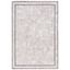 Elegant Light Blue and Cream Rectangular Synthetic Rug, 68x20 in