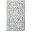 Elegant Isabella 36"x60" Gray and Cream Synthetic Area Rug