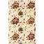 Ivory and Multicolor Floral Tufted Wool 4' x 6' Area Rug