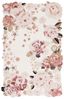 Ivory and Pink Floral Hand-Tufted Wool Area Rug, 4' x 6'