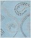 Hand-Tufted Blue and Grey Wool Geometric Area Rug, 8' x 10'