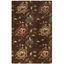 Handmade Brown Floral Wool 4' x 6' Area Rug