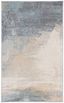 Modern Abstract Gray Synthetic 3' x 5' Easy-Care Area Rug