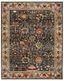 Kashan Blue and Tan 10' x 14' Synthetic Oriental Area Rug