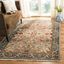 Elysian Blue Floral 5'1" x 7'5" Easy-Care Synthetic Area Rug