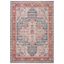 9' x 12' Blue Medallion Synthetic Easy Care Rug