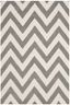 Hand-Tufted Chevron Wool Kids Rug in Gray/Ivory, 3' x 5'