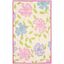 Ivory and Pink Floral Hand-Tufted Wool Kids Rug, 3' x 5'