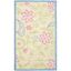 Ivory Floral Handmade Wool Kids' Area Rug, 3' x 5'