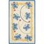 Ivory and Blue Hand-Tufted Wool Kids Butterfly Rug 4' x 6'