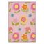 Handmade Red Floral Wool Kids Rectangular Rug, 5' x 8'