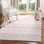 Light Blue and Pink Hand-Tufted Wool Kids Rug