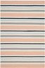 Ivory and Multi Striped Wool Kids Area Rug 3' x 5'