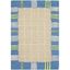 Blue and Taupe Hand-Tufted Wool Kids Area Rug, 3' x 5'