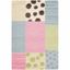 Handmade Blue and Pink Geometric Wool Kids Rug, 2' x 3'