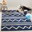 Ivory Whimsy Hand-tufted Wool Kids' Playroom Rug, 8' x 10'