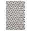 Nomadic Essence Handwoven Black and Cream Wool Area Rug, 5' x 8'