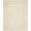 Ivory Rectangular Solid Shag Area Rug, 8'6" x 12'