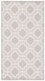 Beige Taupe Geometric Indoor Outdoor Area Rug 2'7" x 5'