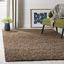 Taupe 3' x 5' Synthetic Shag Area Rug