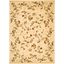 Ivory Elegance 59'' Tufted Round Floral Synthetic Area Rug