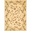 Beige Floral Synthetic Runner Rug, 2'3" x 14'