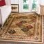 Multi/Ivory Traditional Safavid Style Synthetic Rug, 4' x 6'