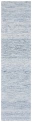 Blue Hand-Tufted Wool Runner Rug, 2'3" x 8'