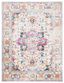 Fuchsia and Ivory Rectangular Synthetic Area Rug, 12' x 15'