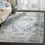 Blue and Ivory 10' x 14' Synthetic Flat Woven Reversible Rug