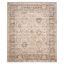 Elegant Ivory Wool and Viscose 8' x 10' Hand-Knotted Area Rug