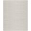 Gray Flat Woven Handmade Wool Viscose 6' x 9' Area Rug