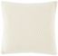 Ivory Textured Cotton 18" Square Decorative Pillow