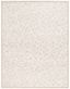 Ivory Beige Floral Handmade Wool 5' x 8' Area Rug