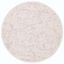 Handmade Pink and Ivory Tufted Round Wool Rug