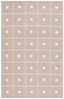 Beige and Ivory Geometric Wool Tufted Rug, 5' x 8'