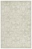 Ivory and Green Hand-Tufted Wool Silk Area Rug, 2'6" x 4'