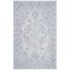 Ivory and Light Blue Hand-Tufted Wool Rug, 2' 6" x 4'