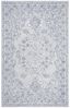 Ivory and Light Blue Hand-Tufted Wool Rug, 2' 6" x 4'