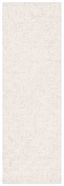 Light Grey and Ivory Hand-Tufted Wool Runner Rug