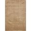 Camel Geometric Hand-knotted Wool and Viscose 8' x 10' Area Rug