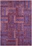 Reversible Rectangular Blue Geometric Synthetic Area Rug, 47" x 67"