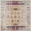 Monaco Elsdon Ivory/Pink Abstract Square Synthetic Area Rug, 5' x 5'