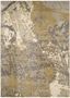 Ivory and Gray Abstract 9' x 12' Synthetic Area Rug