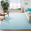 Aqua Blue 9' x 12' Handmade Cotton Flat Weave Rug