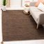 Handwoven Montauk Chic Brown/Black Cotton-Viscose Area Rug, 3' x 5'