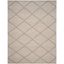 Gray Cotton Handmade Flat Woven 10' x 14' Rug